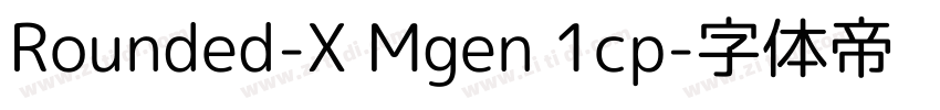 Rounded-X Mgen 1cp字体转换